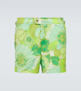 Printed swim trunks