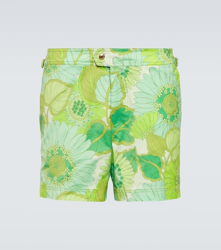 Printed swim trunks