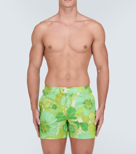 Printed swim trunks