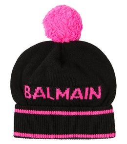Logo wool cashmere beanie