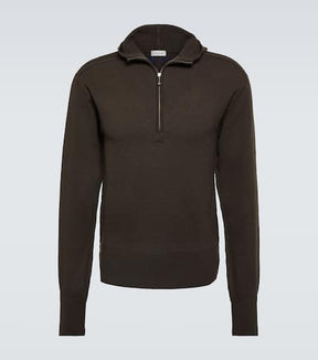 Wool half-zip sweater