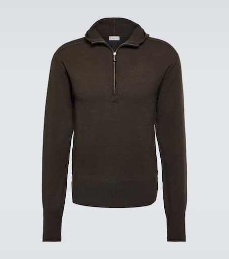 Wool half-zip sweater