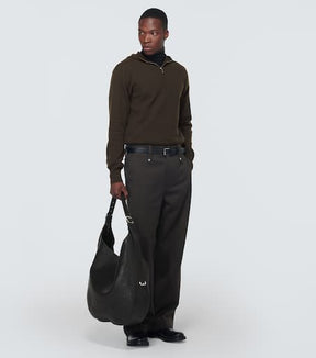 Wool half-zip sweater