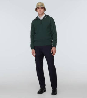 Wool half-zip sweater