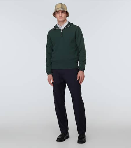 Wool half-zip sweater