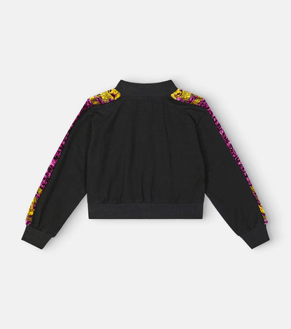 Logo zipped cotton-blend sweatshirt