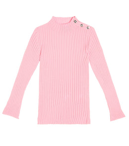 Ribbed-knit virgin wool sweater