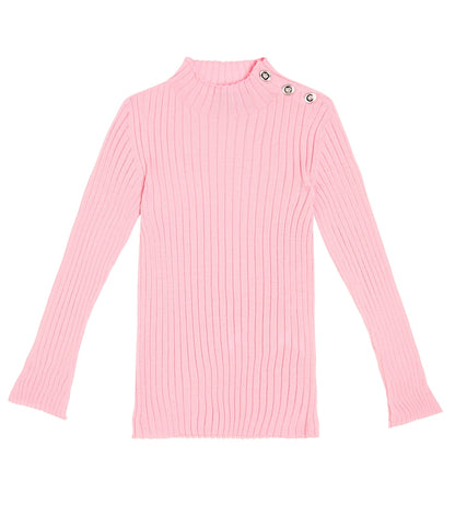 Ribbed-knit virgin wool sweater