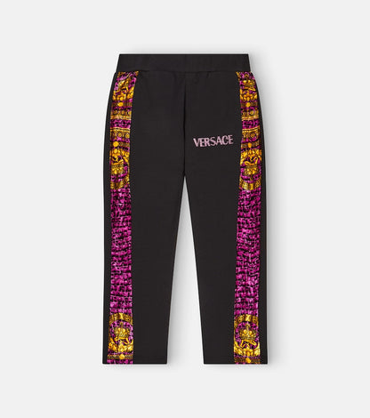 Baroccodile cotton-blend jersey sweatpants