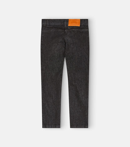 La Medusa embellished straight jeans