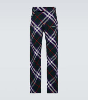 Burberry Check wool pants