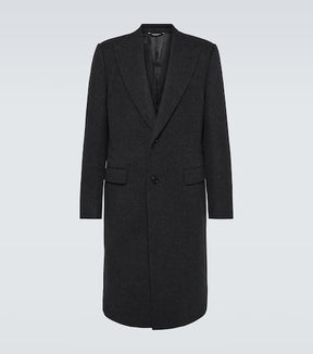 Wool-blend overcoat