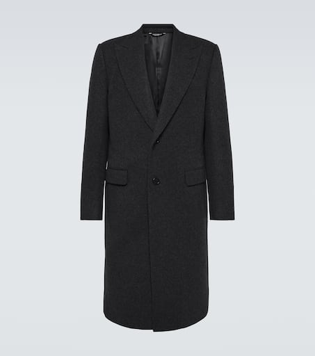 Wool-blend overcoat