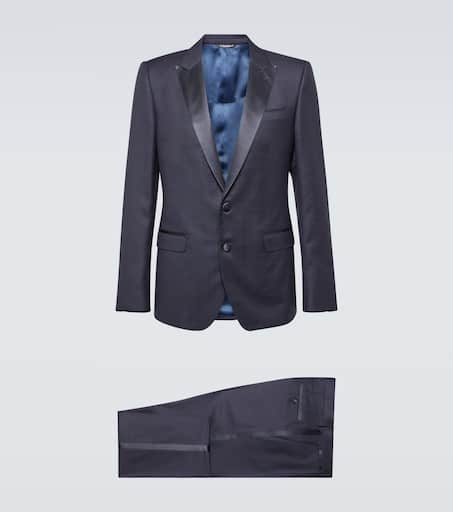 Wool and silk-blend suit