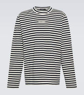 Striped cotton jersey T-shirt