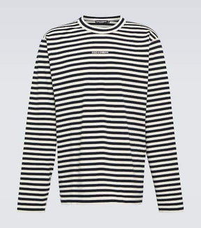 Striped cotton jersey T-shirt
