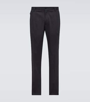 Cotton-blend pants