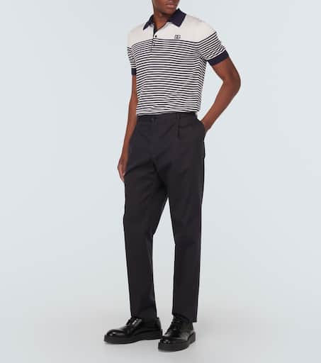 Cotton-blend pants