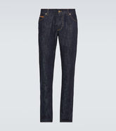 Mid-rise slim jeans