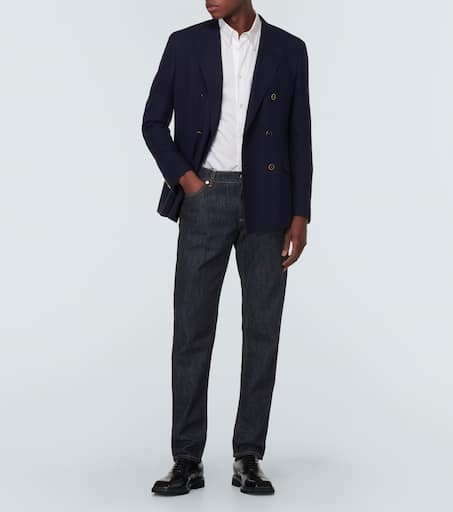 Mid-rise slim jeans