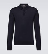 Cashmere polo sweater