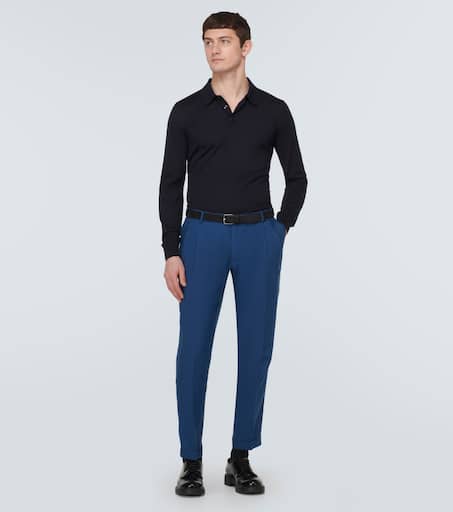 Cashmere polo sweater