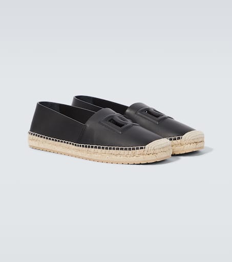 DG leather espadrilles