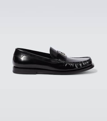 DG polished leather loafers