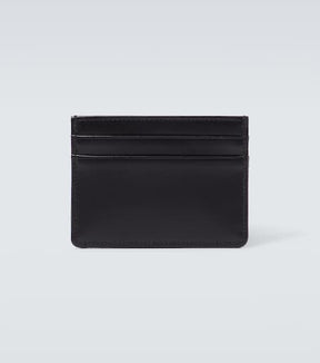 Logo leather card holder