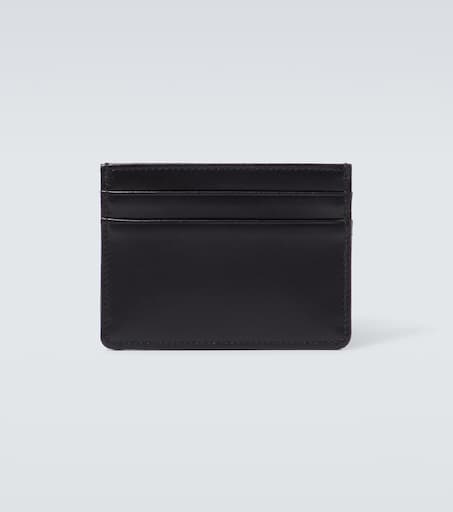 Logo leather card holder