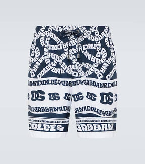 Printed swim trunks