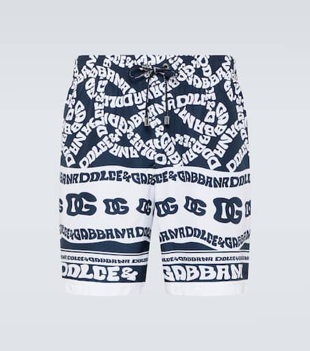Printed swim trunks