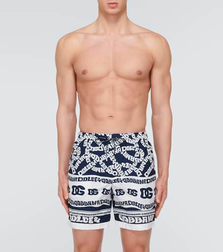 Printed swim trunks