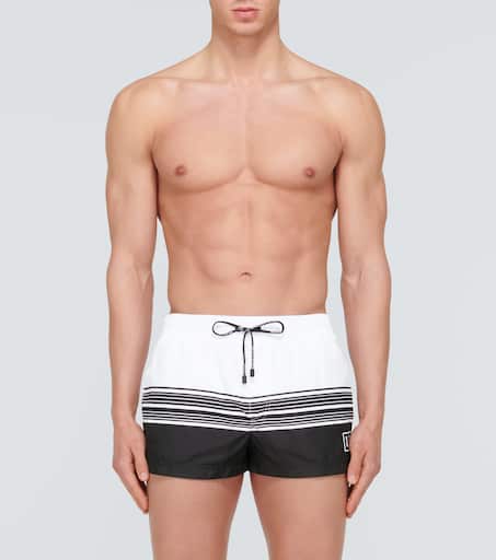 Printed swim trunks