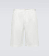 Cotton-blend Bermuda shorts