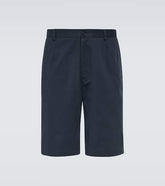 Tailored cotton-blend Bermuda shorts