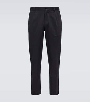 Cotton-blend suit pants