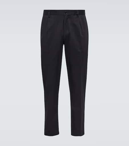 Cotton-blend suit pants