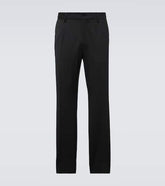 Wool-blend suit pants