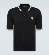 Logo cotton piqué polo shirt