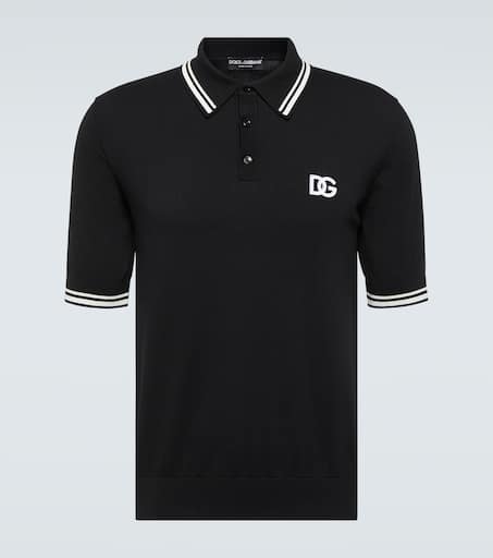 Logo cotton piqué polo shirt