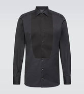 Plastron cotton shirt