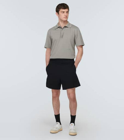 Cotton piqué polo shirt