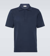 Oversized cotton jersey polo shirt