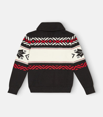 Logo intarsia cotton sweater