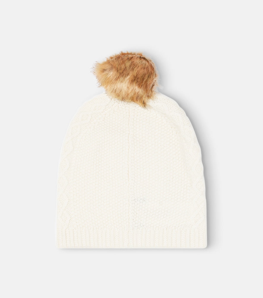 Wool and cashmere beanie