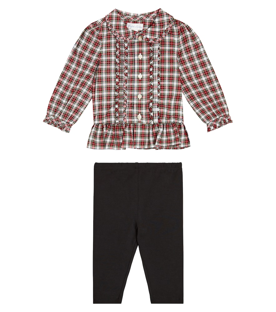 Baby cotton shirt and leggings set