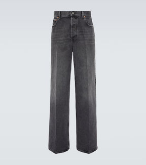 High-rise wide-leg jeans