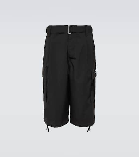 Virgin wool cargo shorts