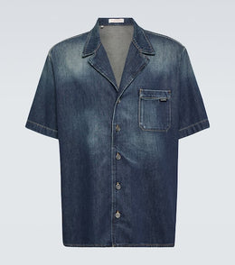 Chambray bowling shirt
